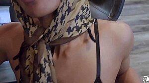 Quick blow job and cum in mouth before mass