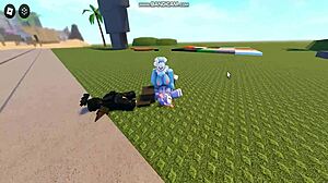 Whoreblox Game Gangbang with Creampie