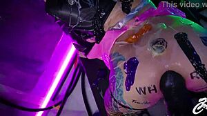 Blonde whore moans as dildo destroys asshole!