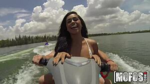 Mofos Hot Threesome Sucking Cocks on Seadoo