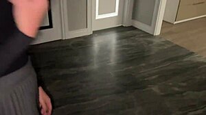 Blonde Squirts During Nylon Foot Massage