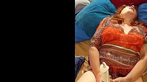 Hotwife steffi masturbates before dance