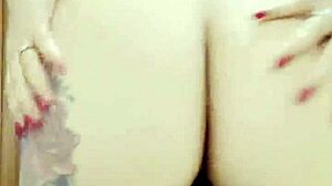 blonde with big natural tits and sexy ass in leggings tells her story