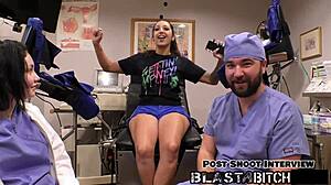 Stefania Mafra Sucks Latex Gloves Cock In Close Up Before Facial Cumshot