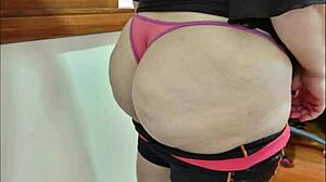 Horny Teen Brunette with Big Ass in European Fetish Reality