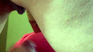 Petite Wife Drips Stranger's Creampie on Husband's Cock in Homemade Cuckold Scene