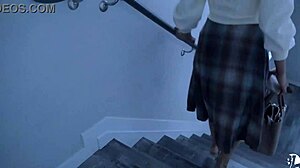 Quick blow job and cum in mouth before mass