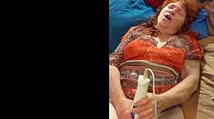 Hotwife steffi masturbates before dance