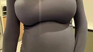 i jerked off on my stepmom's big milky tits while she licked my ass in public