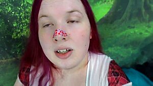 chubby tranny booty shake twerk dildo fuck closeup