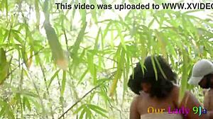 How Edet Fucked the Village Princess in the Bush, Another African Sex Tape with BBW Pornstar Our Lady 9ja