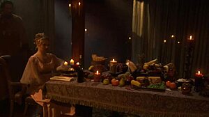 Katja Kassin's Shaved Pussy Moans During Gay Blowjob and Kissing