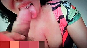 Naughty amateur sucks monster cock in abandoned house.