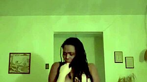 Oh damn, I hooked up with this amateur ebony coworker after work for some wild interracial doggystyle riding...