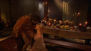 Katja Kassin's Shaved Pussy Moans During Gay Blowjob and Kissing