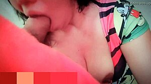 Naughty amateur sucks monster cock in abandoned house.