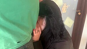 Milfycalla's fetish blowjob compilation with latina cum-slut in big-ass shorts