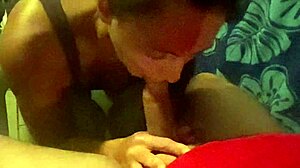 Amateurs suck monster cock in hotel for cum in mouth