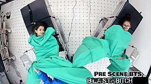 Overwhelmed Stepsister Aria Nicole Faces Intense Blowjob And Doggystyle Domination In Nurse Roleplay POV.