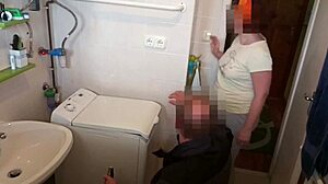 Can the repairman satisfy the sexy mature wife while her husband sleeps? Then he wakes and joins.