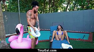 Can You Handle Pounding This Tiny 18+ Pussy in the Bedroom?