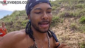 Wild nudist beach orgy with Joao o Safado and Lunna Geek! 🏖️🔥