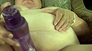 My BBW vibrator play at the campsite