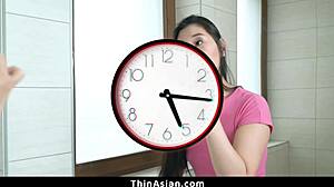 Scientist fucks hot asian friend hard