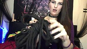 Camgirl shares her bdsm toy collection on webcam