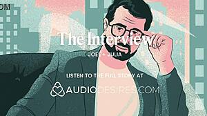 rubbing her tits during the interview she cums all over herself she asked me for my dick so i gave it to her 😏🍆