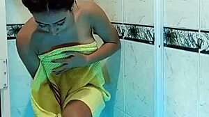 my stepbrother enters the shower and fucks me hard with his big cock