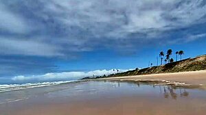 Wild nudist beach orgy with Joao o Safado and Lunna Geek! 🏖️🔥