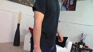 Porn actor struggles with rough orgasm