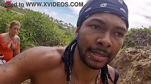 Wild nudist beach orgy with Joao o Safado and Lunna Geek! 🏖️🔥