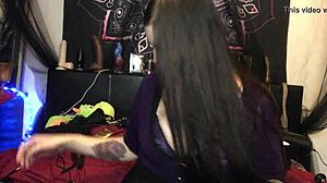 Camgirl shares her bdsm toy collection on webcam