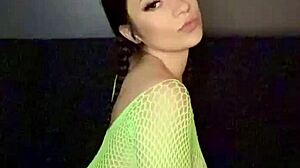 Can You Handle Nadia Diamo's Hot Ass Twerking in Fishnets Slow Motion?