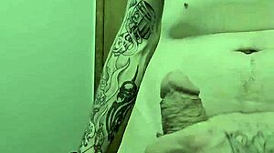 Getting Naked: Skinny Amateur Rips Clothes for Big Cock in Bathroom.