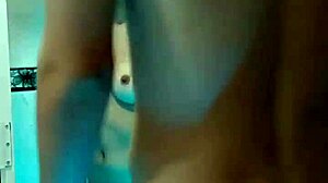 my stepbrother enters the shower and fucks me hard with his big cock