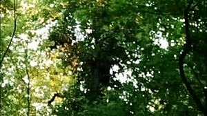 French Milf Slapped in Forest