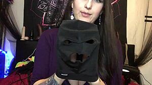 Camgirl shares her bdsm toy collection on webcam