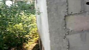 Ebony BBW Stepmom Takes Stepson to Abandoned Building for Intense Fucking.