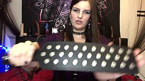 Camgirl shares her bdsm toy collection on webcam