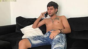 Mi Hermanastra Me Saca La Leche Mientras Hablo Por Telefono - Polla Grande - En Español