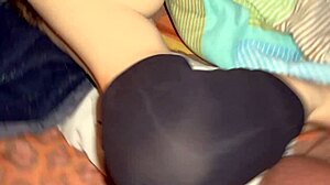 Pull Down My Leggings And Fuck My Ass: Young 18+ Girl Gets Anal Sex Sideways By Thick Cock In POV