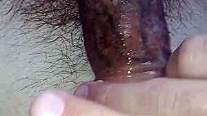 he jerks off with drooling head in hot convulsive session