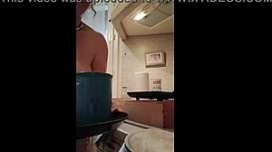 Watch this European milf slave in handcuffs getting dominated by her master with toys?