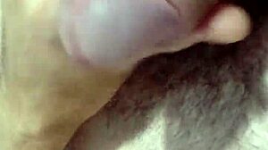 i stroke my hairy cock in close up