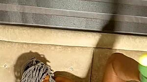 Hotel caretaker feels better with herself in the soft environment