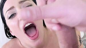 brunette teen's first hardcore fuck with monster cock
