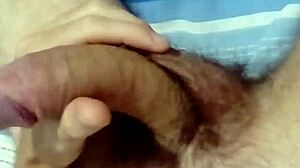 i stroke my hairy cock in close up